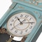 Quickway Imports Vintage Grandfather Wood- Looking Plastic Pendulum Wall Clock for Living, Kitchen, or Dining, Blue QI004145.BL - alternate 7